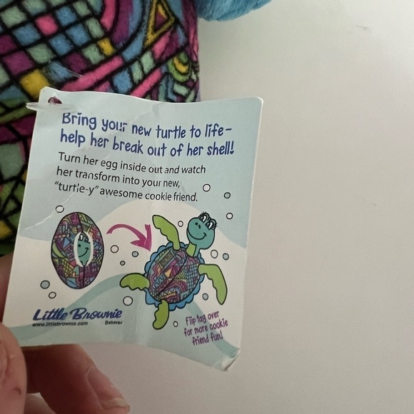 NWT Little Brownie Bakers Originals Plush Sea Turtle Hatchling - Picture 8 of 9